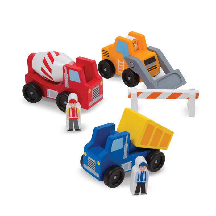 Classic Wooden Toy Construction Vehicle Set D8