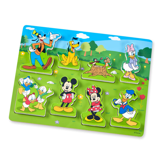 Disney Mickey Mouse Wooden Chunky Puzzle Q8