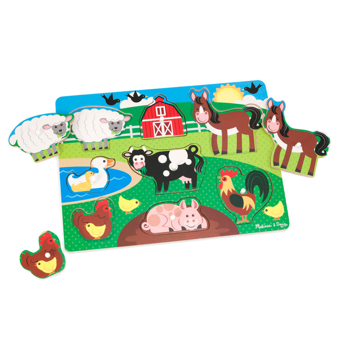 Farm Peg Puzzle - 8 pieces M8