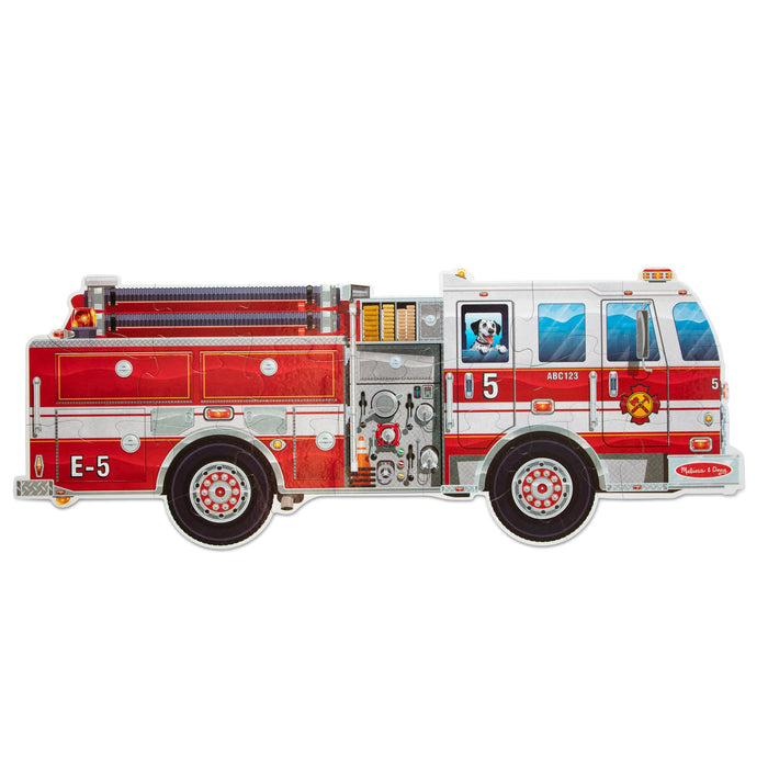 Giant Fire Truck Floor Puzzle - 24 Pieces L5