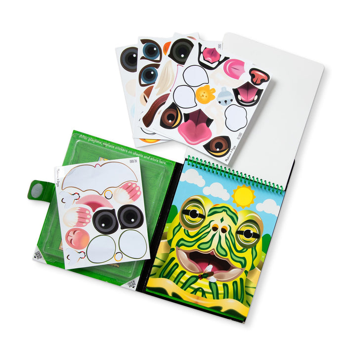 Make-a-Face – Pets Reusable Sticker Pad – On the Go Travel Activity V4
