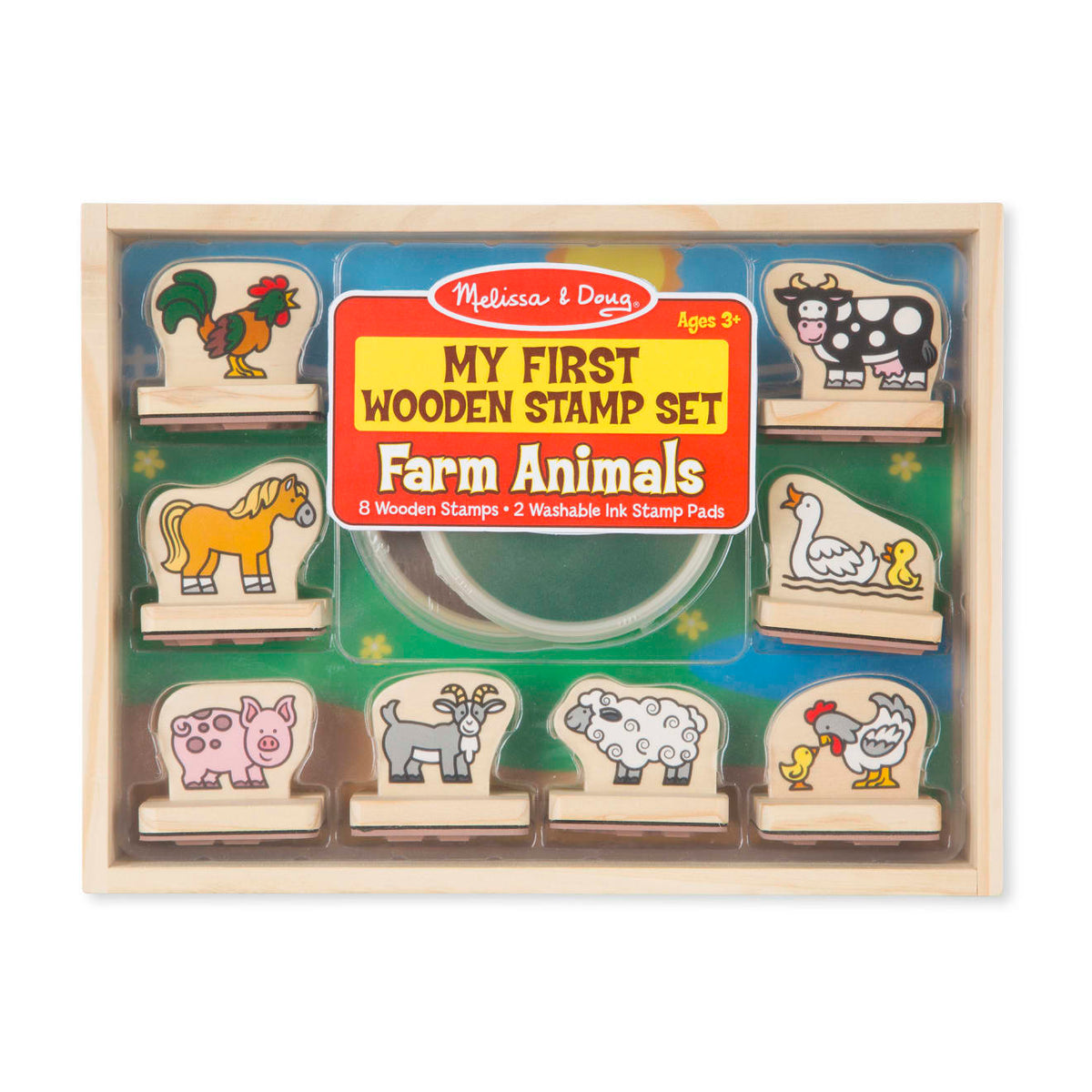 My First Wooden Stamp Set - Farm Animals L5
