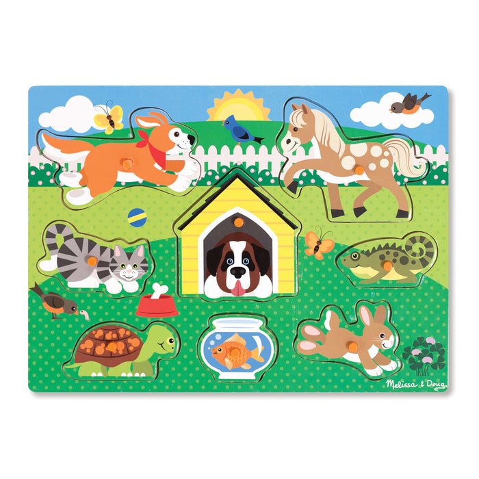Pets Peg Puzzle - 8 Pieces A9