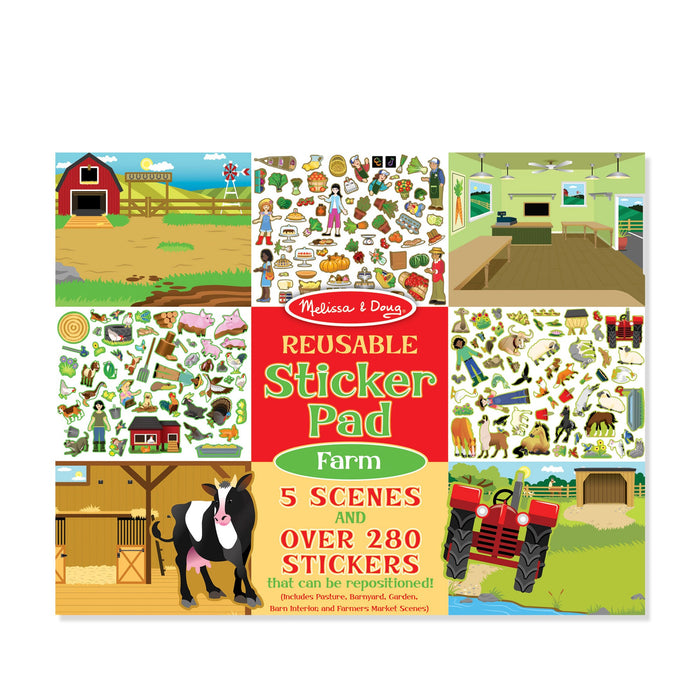 Reusable Sticker Pad - Farm I3