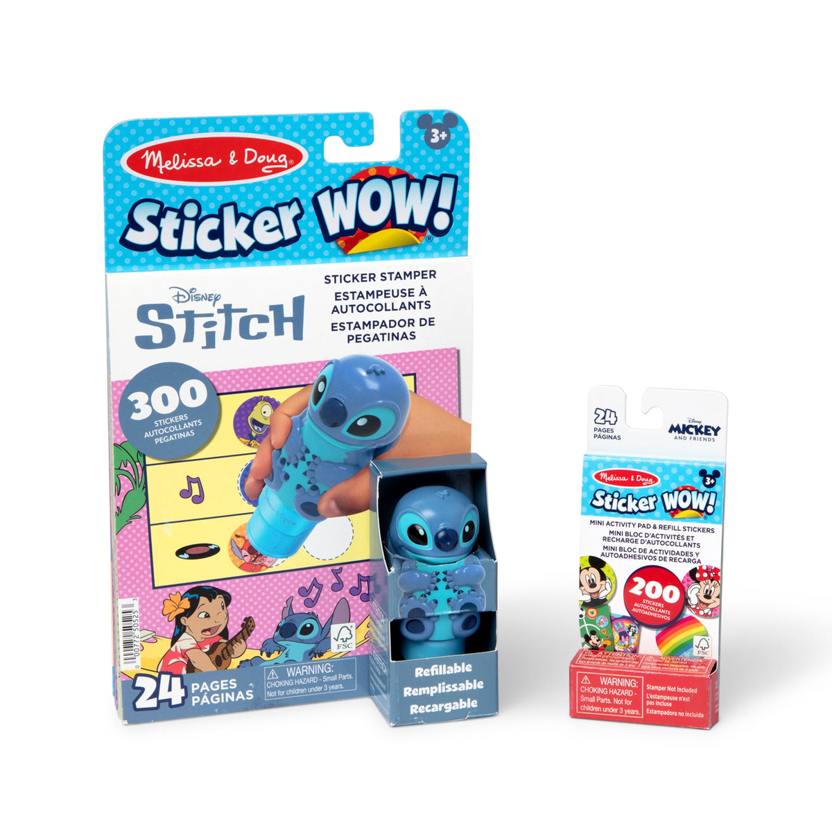 Sticker WOW!™ Disney Stitch Bundle: Activity Pad & Sticker Stamper + Mini Activity Pad and 200 Refill Stickers B3