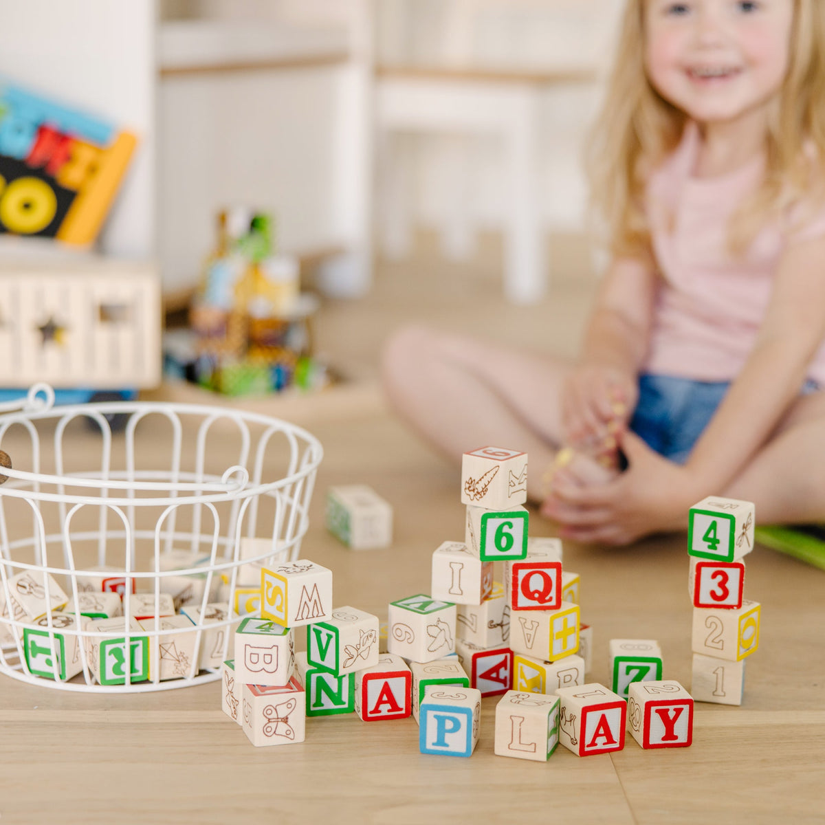 Wooden ABC/123 Blocks M6