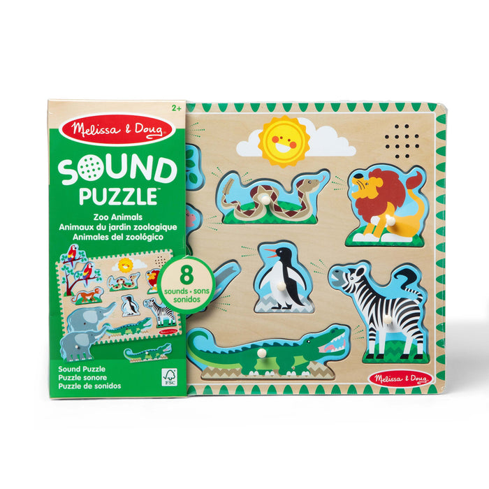 Zoo Animals Sound Puzzle - 8 Pieces N0