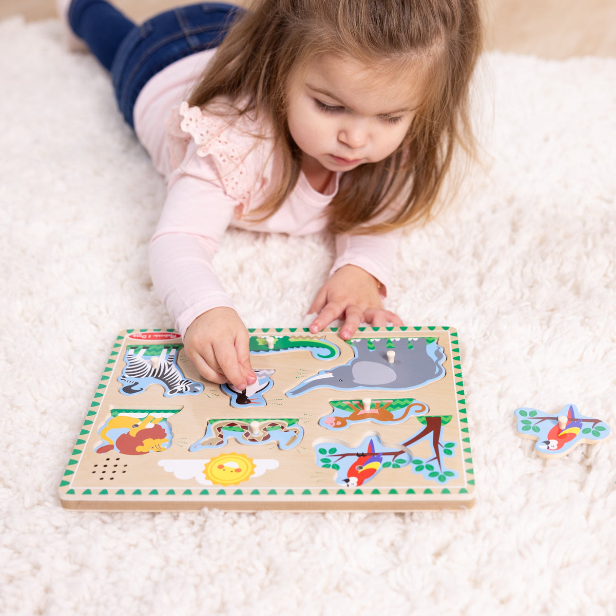 Zoo Animals Sound Puzzle - 8 Pieces N0