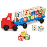 Alphabet Blocks Wooden Truck V5