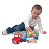 Alphabet Blocks Wooden Truck V5