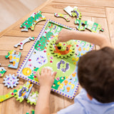 Animal Chase I-Spy Wooden Gear Puzzle W8