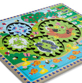 Animal Chase I-Spy Wooden Gear Puzzle W8