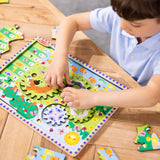 Animal Chase I-Spy Wooden Gear Puzzle W8