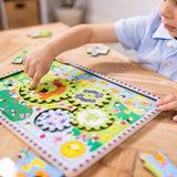 Animal Chase I-Spy Wooden Gear Puzzle W8