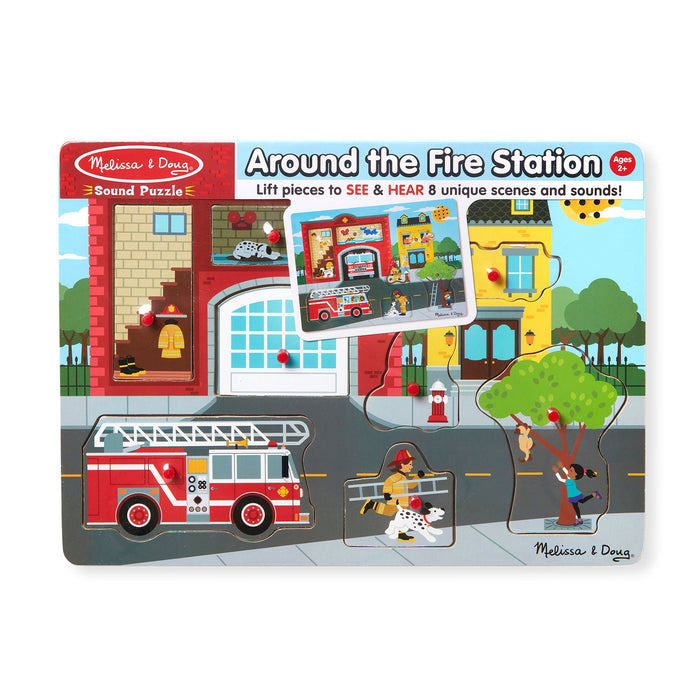 Around the Fire Station Sound Puzzle - 8 Pieces N5