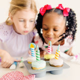 Bake & Decorate Wooden Cupcake Play Set X4