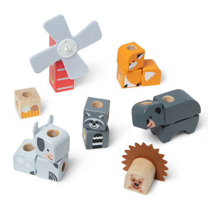 Blockables™ Play Sets Farm Friends and Woodland Friends 2-Pack Bundle C2