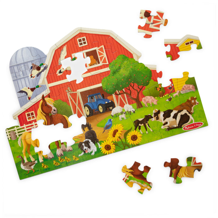 Busy Barn Shaped Floor Puzzle - 32 Pieces I2