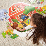 Busy Barn Shaped Floor Puzzle - 32 Pieces I2