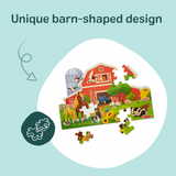Busy Barn Shaped Floor Puzzle - 32 Pieces I2