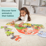Busy Barn Shaped Floor Puzzle - 32 Pieces I2