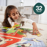 Busy Barn Shaped Floor Puzzle - 32 Pieces I2