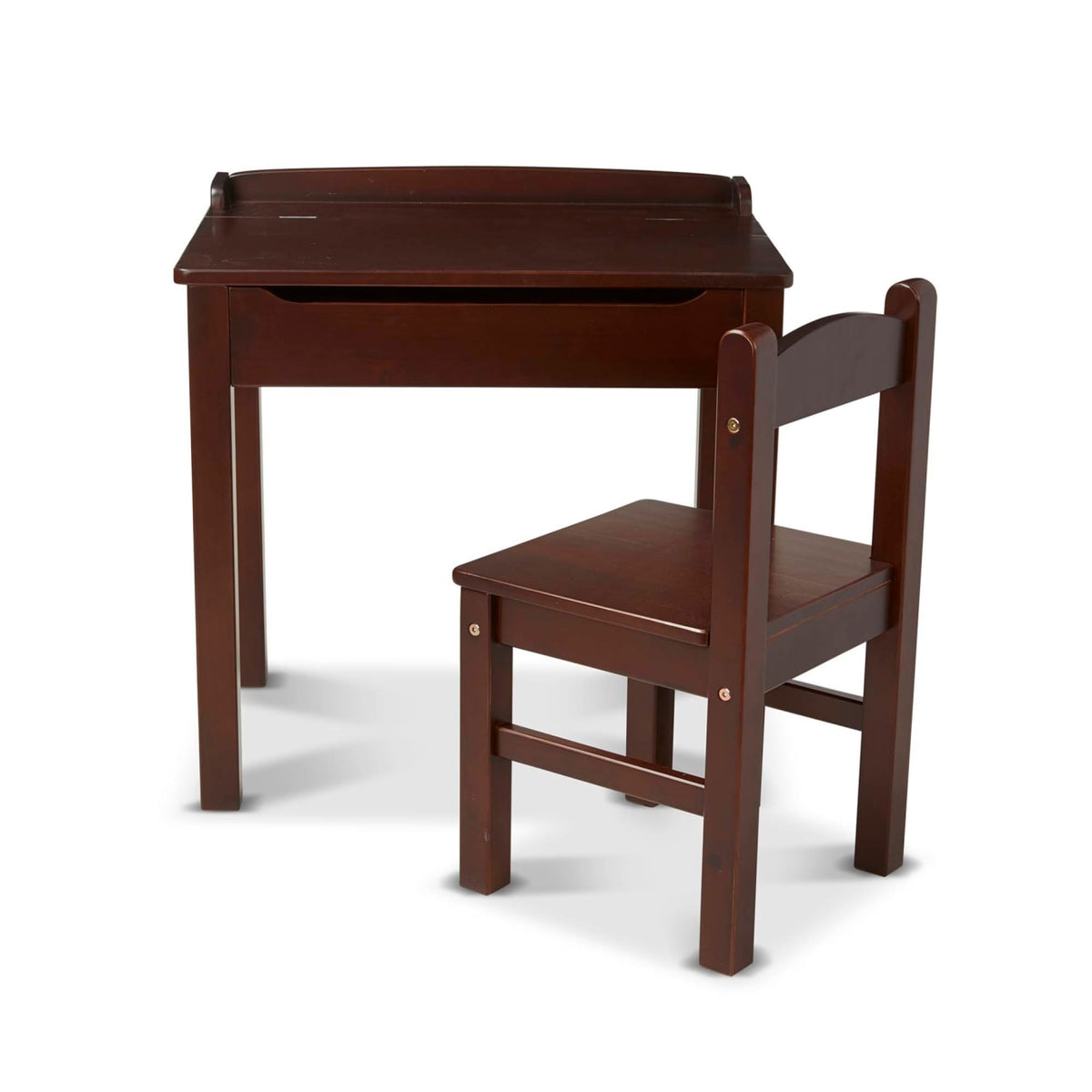 Child's Lift-Top Desk & Chair - Espresso Y2