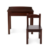 Child's Lift-Top Desk & Chair - Espresso Y2
