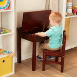 Child's Lift-Top Desk & Chair - Espresso Y2