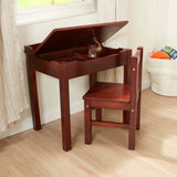 Child's Lift-Top Desk & Chair - Espresso Y2