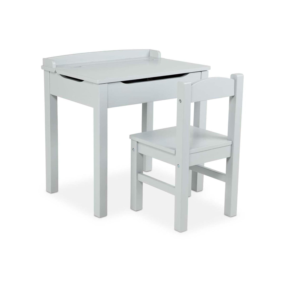 Child's Lift-Top Desk & Chair - Gray S8