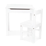 Child's Lift-Top Desk & Chair - White T8