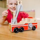 Classic Wooden Fire Truck Play Set P5