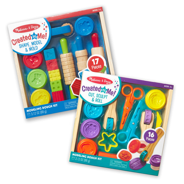 Clay Activity 2-Pack: Shape, Model & Mold; Cut, Sculpt & Stamp A3