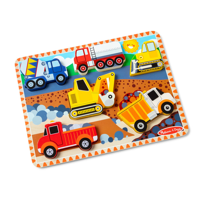Construction Chunky Puzzle - 6 Pieces J0