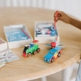 Createed by Me!™ Vehicle Craft Kit 3-Pack: Plane, Train, Race Car T5