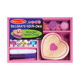 Decorate-Your-Own Wooden Heart Box H6