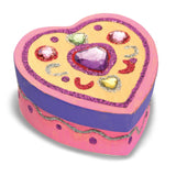 Decorate-Your-Own Wooden Heart Box H6