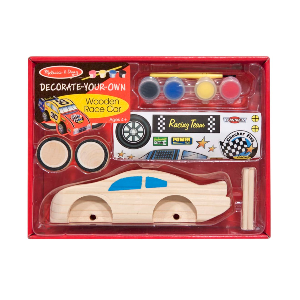 Decorate-Your-Own Wooden Race Car Z8