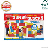 Deluxe Jumbo Cardboard Blocks - 40 Pieces Q5