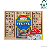 Deluxe Wooden Stamp Set - ABCs 123s B6