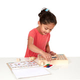 Deluxe Wooden Stamp Set - ABCs 123s B6