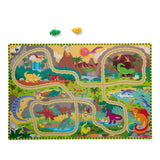 Dinosaur Adventure Tracks Floor Puzzle – 48 Pieces + 2 Wind-Up Dinosaurs A9