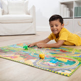 Dinosaur Adventure Tracks Floor Puzzle – 48 Pieces + 2 Wind-Up Dinosaurs A9