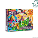 Dinosaur Dawn Floor Puzzle - 24 Pieces F0