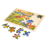 Dinosaur Wooden Jigsaw Puzzle - 24 Pieces K6