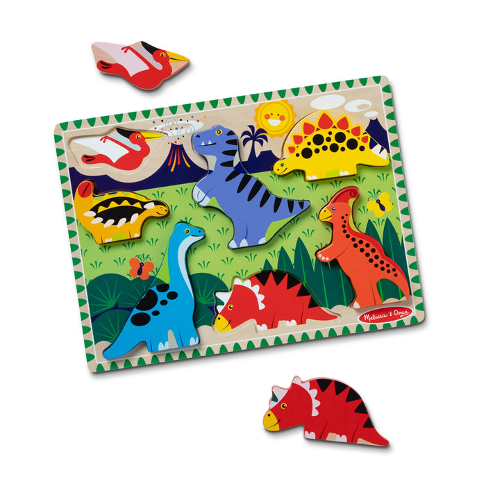Dinosaurs Chunky Puzzle - 7 Pieces O7