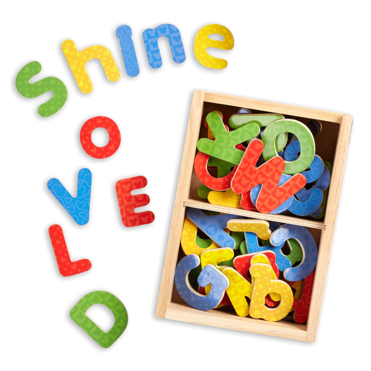 Disney Mickey & Friends Wooden Alphabet Magnets E6
