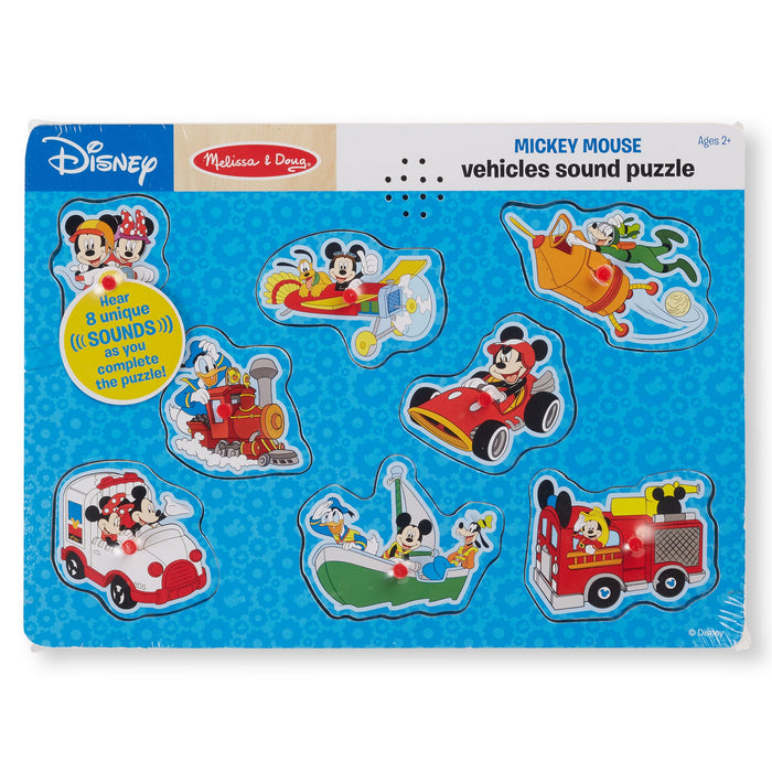 Disney Mickey Mouse & Friends Vehicles Sound Puzzle - 8 Pieces T9