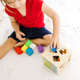 Disney Mickey Mouse & Friends Wooden Shape Sorting Cube O0